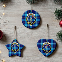 McKerrell Tartan Crest Christmas Ceramic Ornament