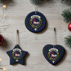 McLafferty Tartan Crest Christmas Ceramic Ornament