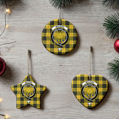 McLeod of Lewis Ancient Tartan Crest Christmas Ceramic Ornament