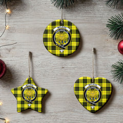 McLeod of Lewis Modern Tartan Crest Christmas Ceramic Ornament