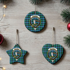 Mitchell Ancient Tartan Crest Christmas Ceramic Ornament