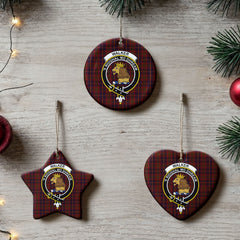 Walker Tartan Crest Christmas Ceramic Ornament