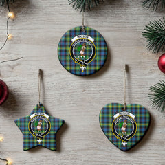 Watson Ancient Tartan Crest Christmas Ceramic Ornament