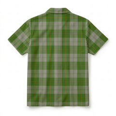 Cunningham Dress Green Dancers Tartan Crest Hawaiian Shirt