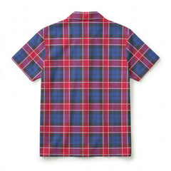 Graham of Menteith Red Tartan Crest Hawaiian Shirt