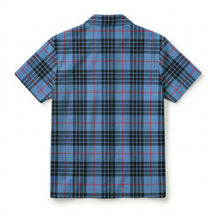 MacKay Blue Tartan Crest Hawaiian Shirt