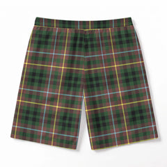 Buchanan Hunting Tartan Crest Men's Beach Shorts