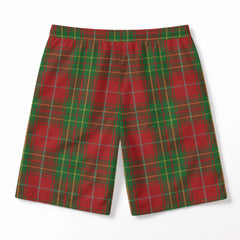 Burnett Tartan Crest Men's Beach Shorts