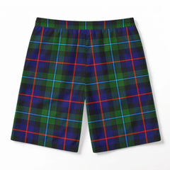 Calder (Calder-Campbell) Tartan Crest Men's Beach Shorts