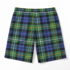 Campbell Argyll Ancient Tartan Crest Men's Beach Shorts