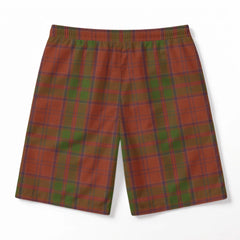 Drummond Clan Tartan Crest Men's Beach Shorts