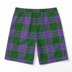 Elphinstone Tartan Crest Men's Beach Shorts