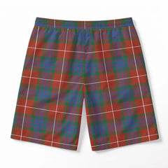 Fraser (of Lovat) Ancient Tartan Crest Men's Beach Shorts