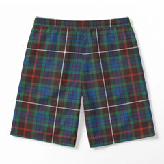 Fraser (of Lovat) Hunting Ancient Tartan Crest Men's Beach Shorts