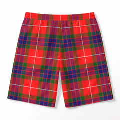 Fraser (of Lovat) Modern Tartan Crest Men's Beach Shorts