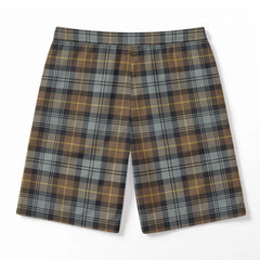 Gordon Weathered Tartan Crest Men's Beach Shorts