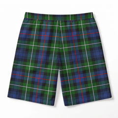 Kirkpatrick Tartan Crest Men's Beach Shorts