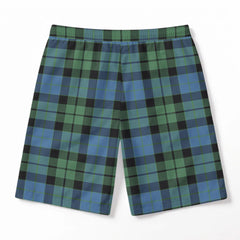 MacKay Ancient Tartan Crest Men's Beach Shorts