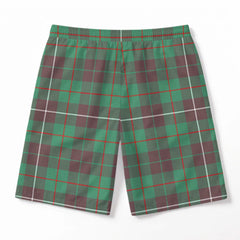 MacKinnon Hunting Ancient Tartan Crest Men's Beach Shorts