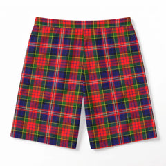 MacPherson Modern Tartan Crest Men's Beach Shorts
