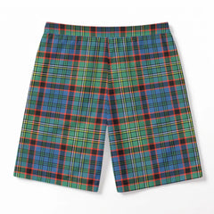 MacNicol Hunting Ancient Tartan Crest Men's Beach Shorts