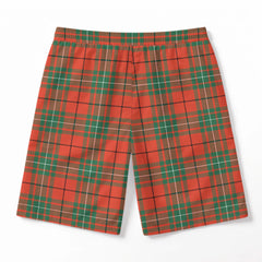 McAulay Ancient Tartan Crest Men's Beach Shorts