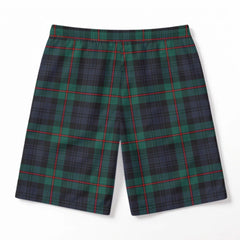 McKinlay Modern Tartan Crest Men's Beach Shorts