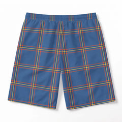 McLaine of Loch Buie Hunting Ancient Tartan Crest Men's Beach Shorts