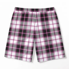 McPherson Hunting Modern Tartan Crest Men's Beach Shorts