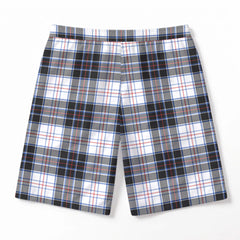 McRae Dress Modern Tartan Crest Men's Beach Shorts
