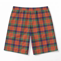 Nicolson Ancient Tartan Crest Men's Beach Shorts