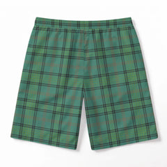 Ross Hunting Ancient Tartan Crest Men's Beach Shorts