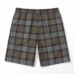 Stewart Old Weathered Tartan Crest Men's Beach Shorts