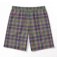 Taylor Weathered Tartan Crest Men's Beach Shorts