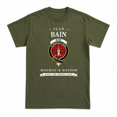 Bain Tartan Crest Mischief and Mayhem T-shirt