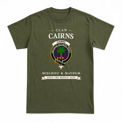 Cairns Tartan Crest Mischief and Mayhem T-shirt