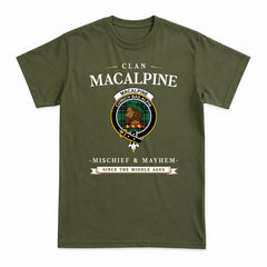 MacAlpine Ancient Tartan Crest Mischief and Mayhem T-shirt