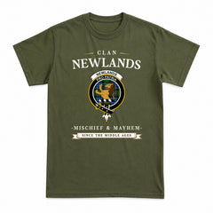 Newlands Tartan Crest Mischief and Mayhem T-shirt