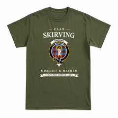 Skirving Tartan Crest Mischief and Mayhem T-shirt