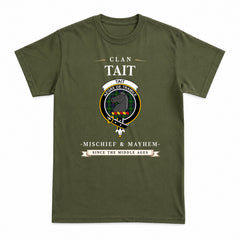 Tait Tartan Crest Mischief and Mayhem T-shirt