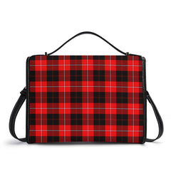 Cunningham Modern Tartan Crest Satchel Bag