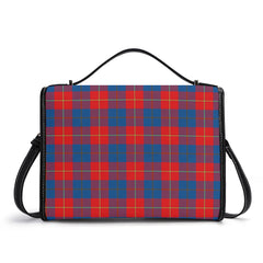 Galloway Red Tartan Crest Satchel Bag