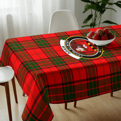 Adair Modern Tartan Crest Tablecloth
