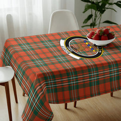 Scott Ancient Tartan Crest Tablecloth