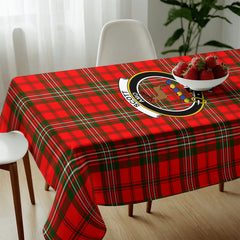 Scott Modern Tartan Crest Tablecloth