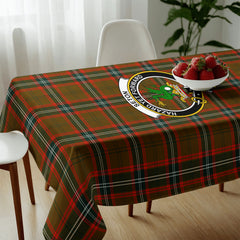 Seton Hunting Modern Tartan Crest Tablecloth
