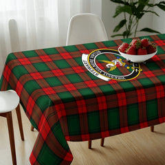 Stewart Atholl Modern Tartan Crest Tablecloth