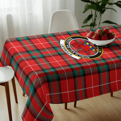 Stewart (Stuart) of Bute Tartan Crest Tablecloth