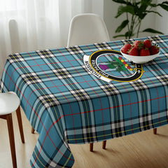 Thomson Blue Tartan Crest Tablecloth
