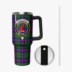 Armstrong Modern Tartan Crest 40 oz Insulated Tumbler with Handle
